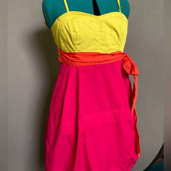 Bold color block dress Maeve for Anthropology Size 2 - Picture 1 of 4